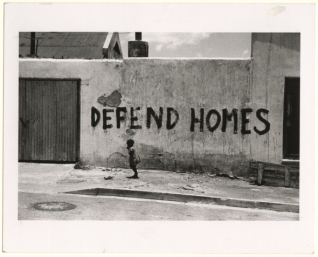 Protesting the government's removal and resettlement of Africans to reserves, Sophiatown, South Africa, 1954